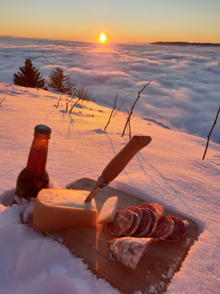 Randonnée au coucher du soleil